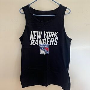 New York Rangers Black Tank Top